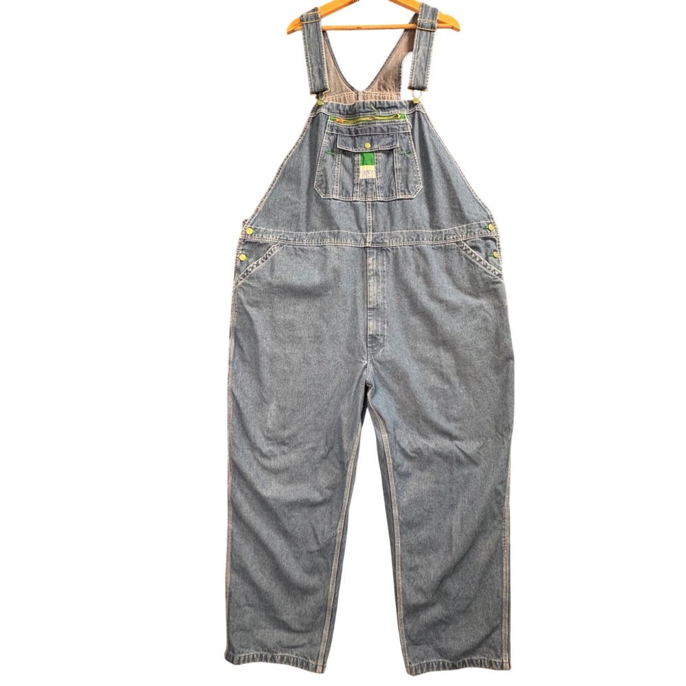 Liberty Bib Overalls Mens 48x30‎ (50x29) Blue Denim Carpenter Workwear Utility